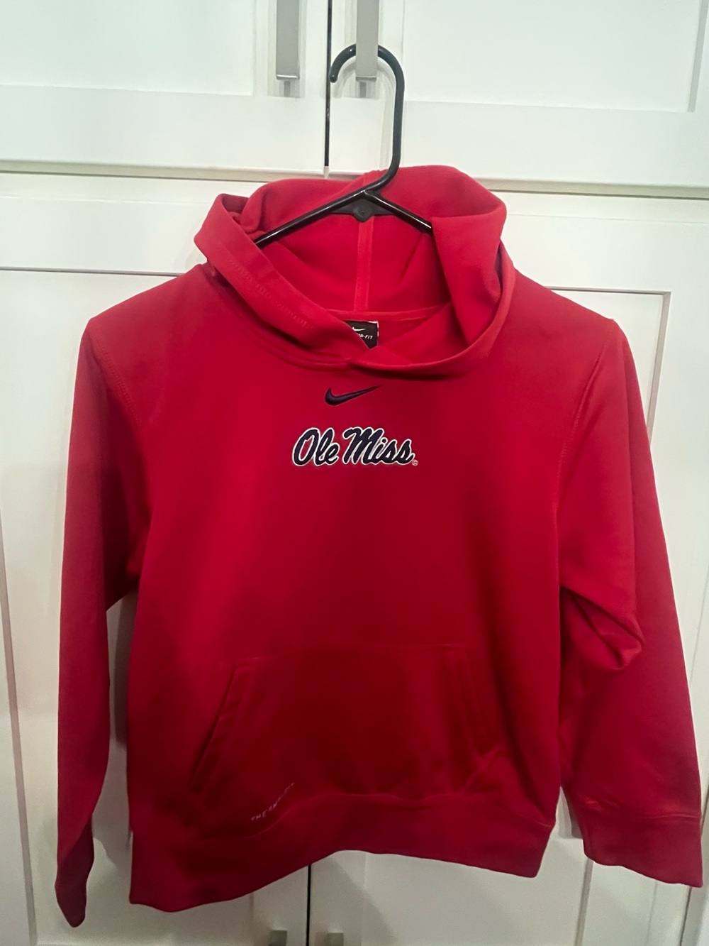 Nike Red Ole Miss Therma-Fit Hoodie